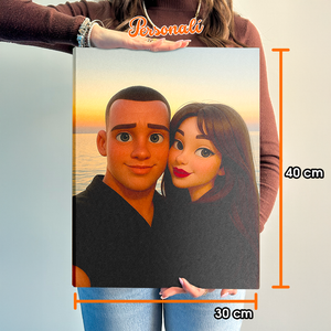 Ritratto 3D Stile Cartoon Personalizzato