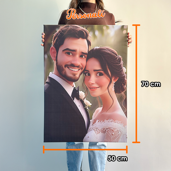 Ritratto 3D Stile Cartoon Personalizzato